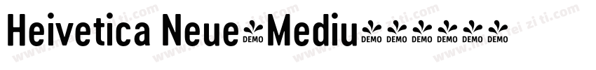 Heivetica Neue-Mediu字体转换